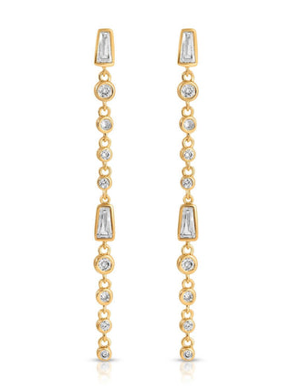 Ettika - Women's Crystal Linear Earrings