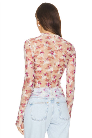 Free People - Blusa Lady Lux estampada em camadas
