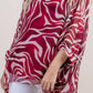 Gigi Moda - Seta Zebra Print Kaftan Top