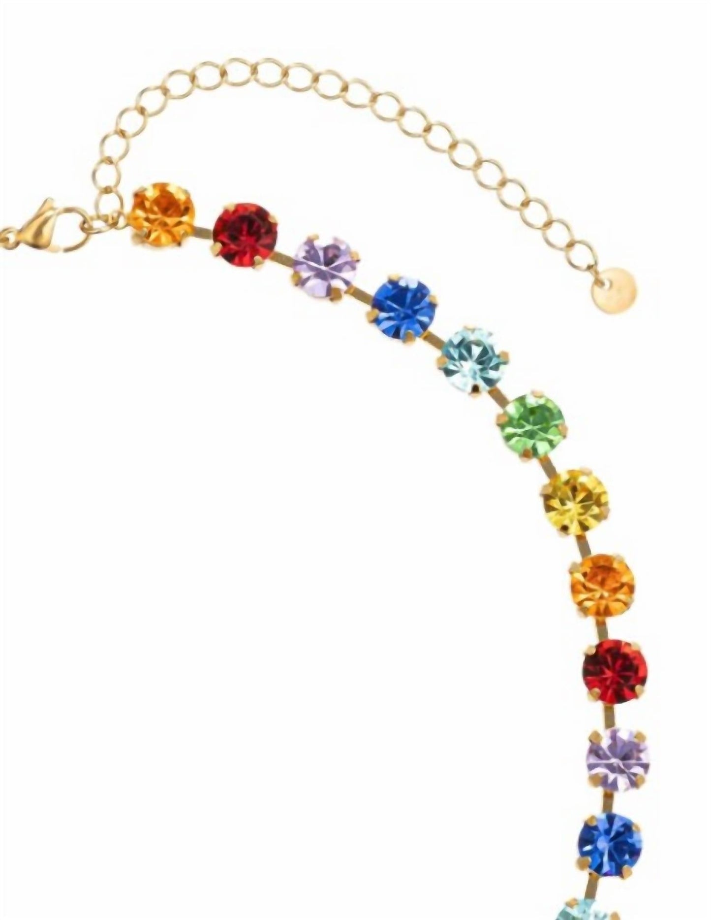 Eye Candy Los Angeles - Carolina Round Cubic Zirconia Tennis Necklace