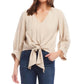 Karen Kane - Blouson Sleeve Tie-Front Top