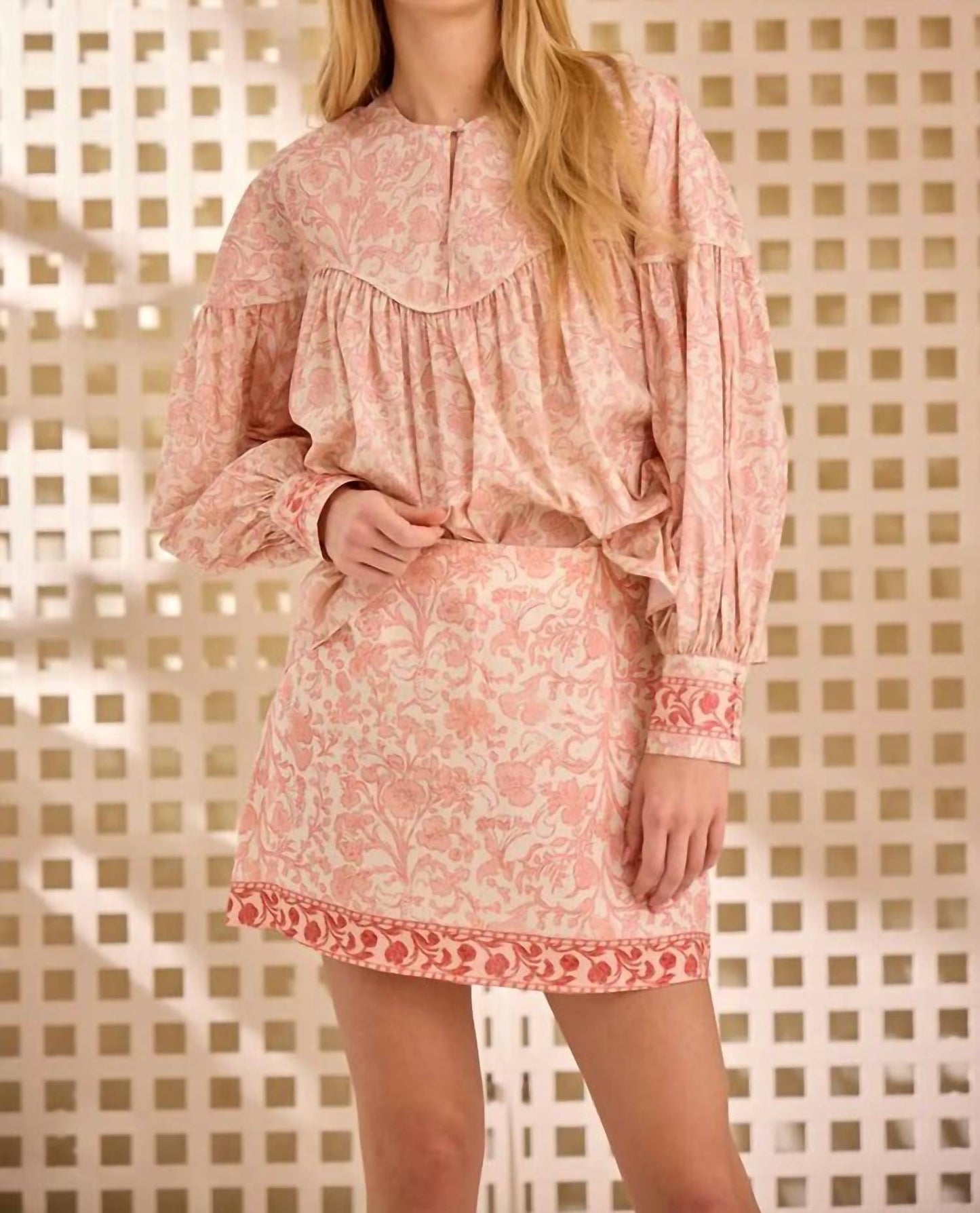 Hunter Bell - Naya Long Voluminous Sleeves With Button Cuffs Top