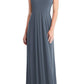 Dessy Collection Multi-Way Loop A-Line Gown in Silverstone at Nordstrom, Size X-Small