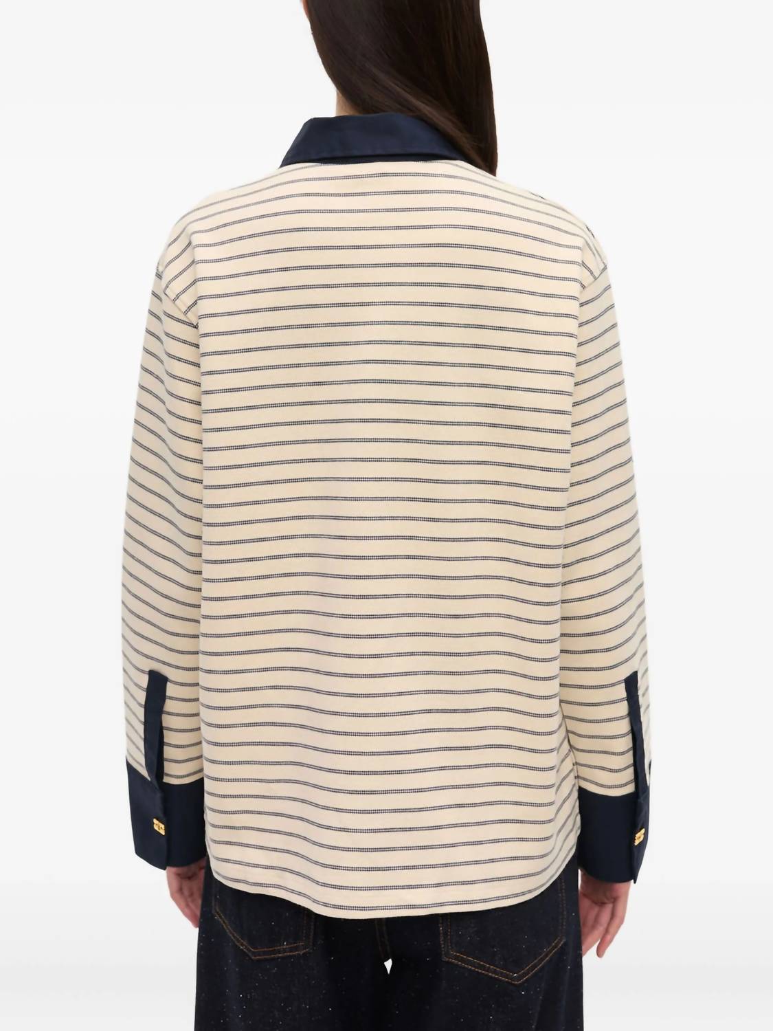 Ganni - Single Piquet Jersey Polo