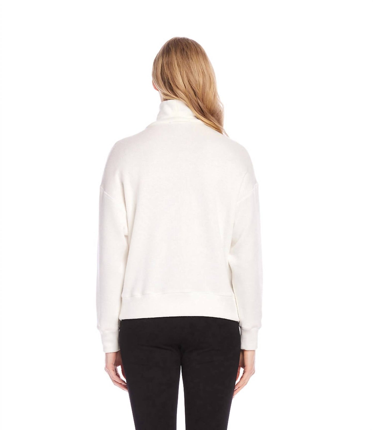 Karen Kane - Faux Wrap Turtleneck Top