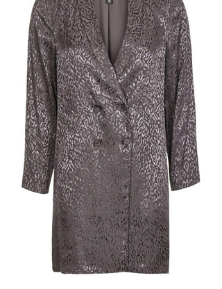 Topshop - Blazer macio com estampa de leopardo em jacquard