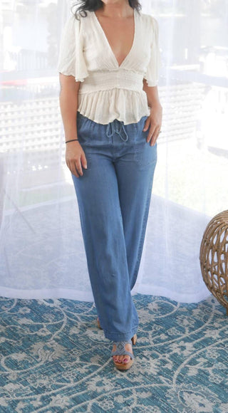 Yoki - Women's Chunky Cork Heels With Crochet Sandals