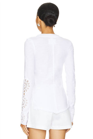 Free People - Our Song Henley Cuff Top