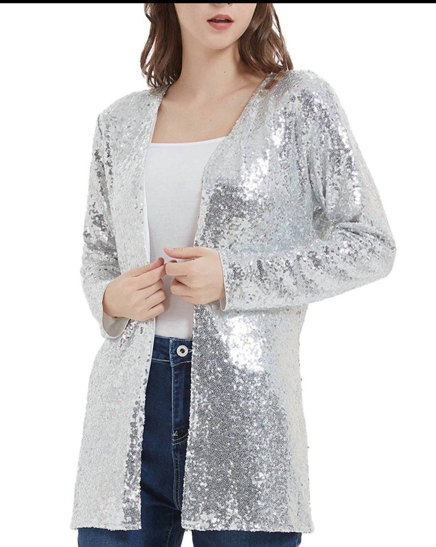 Anna-Kaci - Breakaway Party Sequin Cardigan