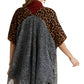 Umgee - Animal Print Drape Kimono - Plus