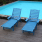 HDPE Chaise Lounge Chair Outdoor with Adjustable Backrest