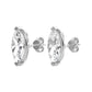 Diana M Jewels - Brincos de diamante Marquise Lab de 1,5 cts para mulheres