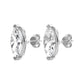 Diana M Jewels - Brincos de diamante Marquise Lab de 1,5 cts para mulheres