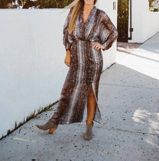 Buddylove - Vestido longo Jude manga comprida