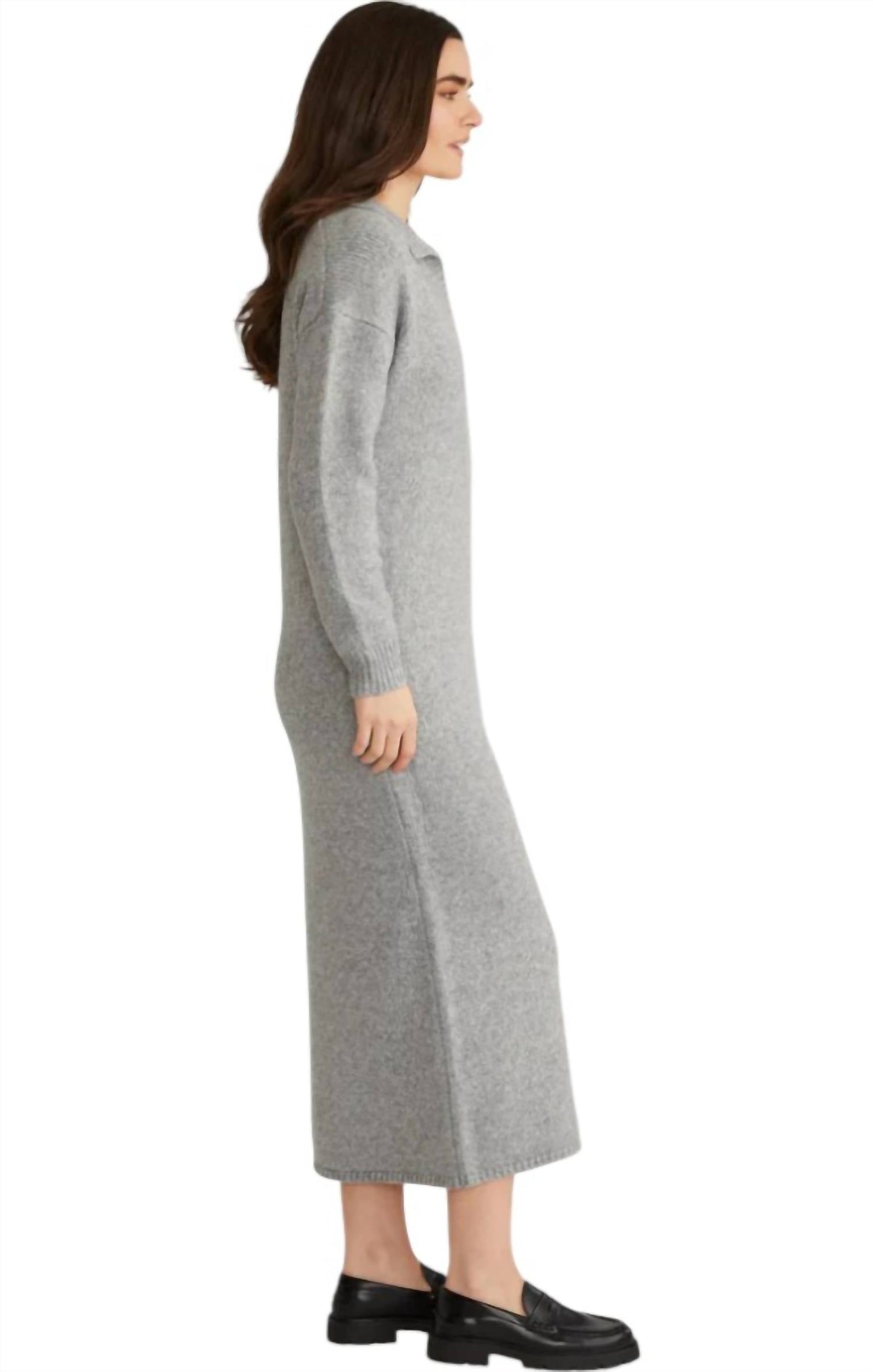 525 America - Raya Solid Maxi Polo Dress