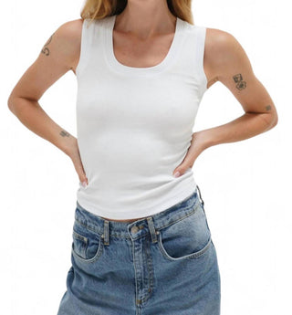 Lna - DEEP U RIBBED TANK TOP