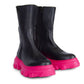 Urbnkicks - Men's Double Zipper Back Street Boys Leather Boots