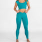 Body Wrappers - Recycled Poly Cap Sleeve Side Band Crop Top