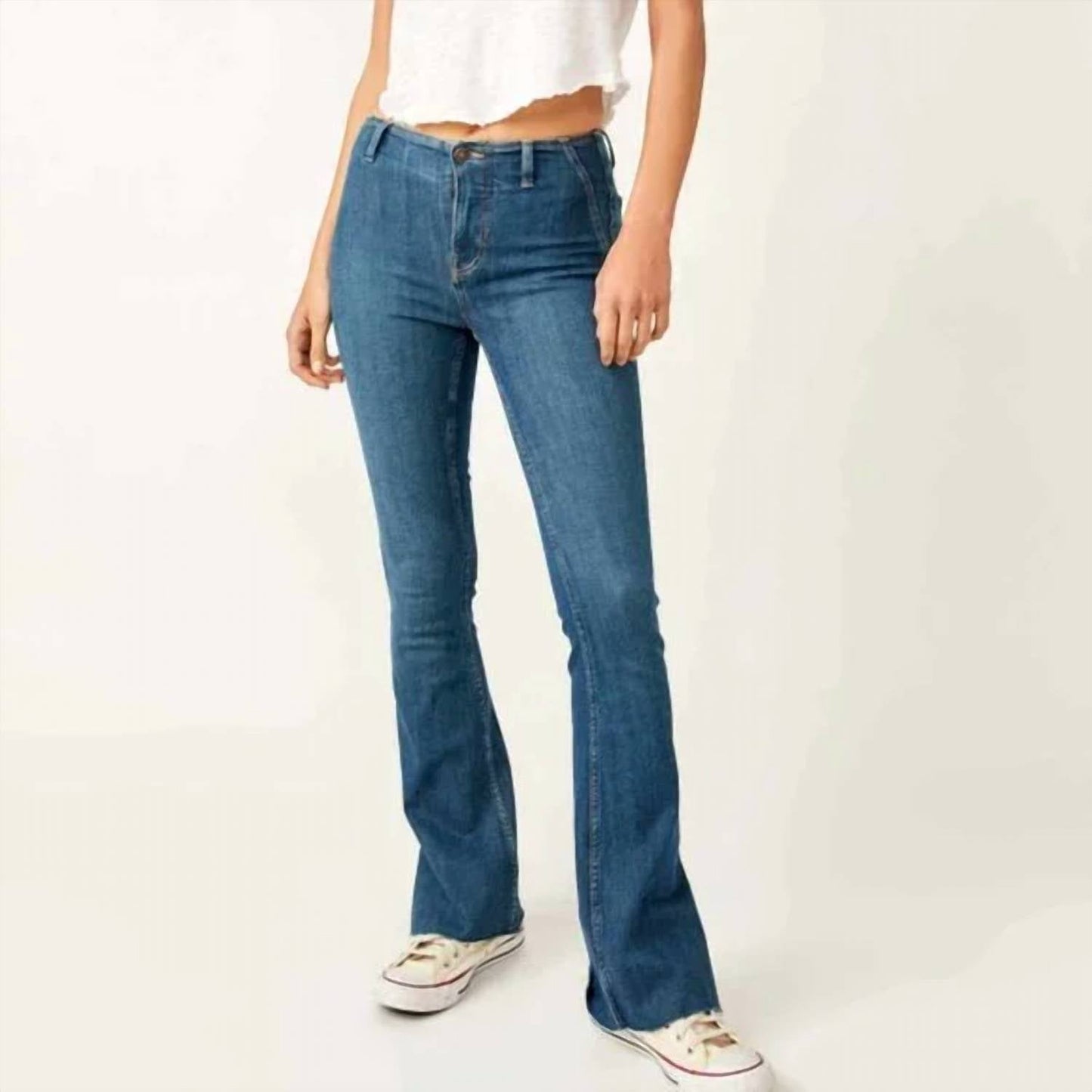 Free People - Level Up Slit Bootcut Jeans
