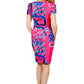 Frank Lyman - Bold Print Short Sleeve Mini Dress