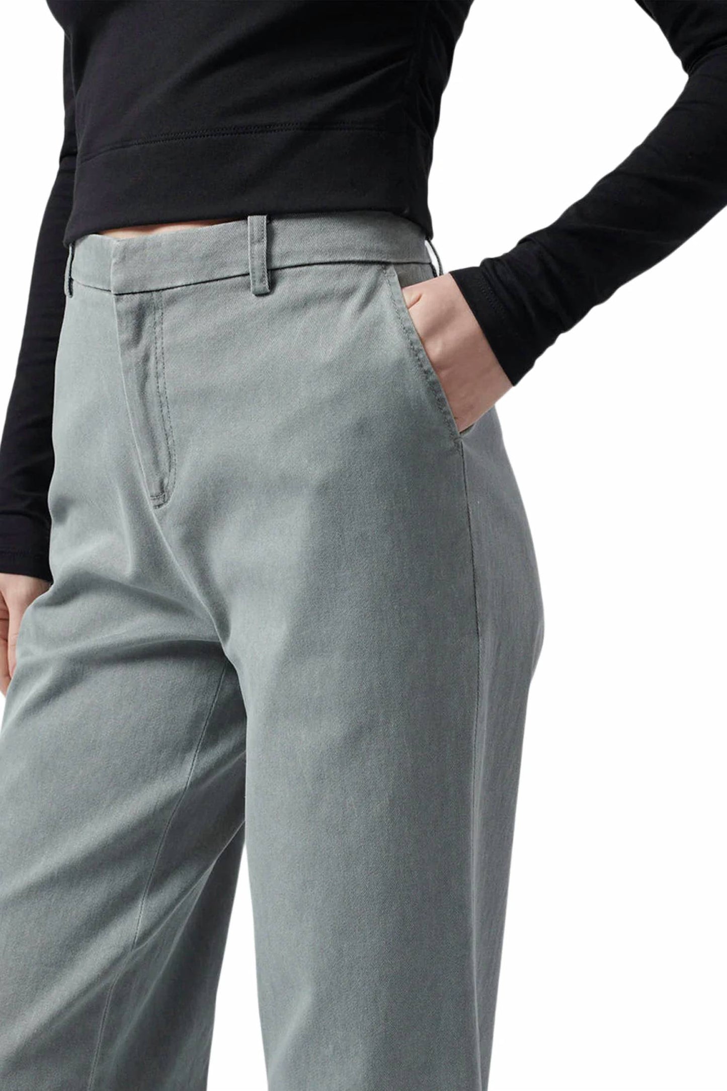 Atm - COTTON TWILL BOYFRIEND PANT