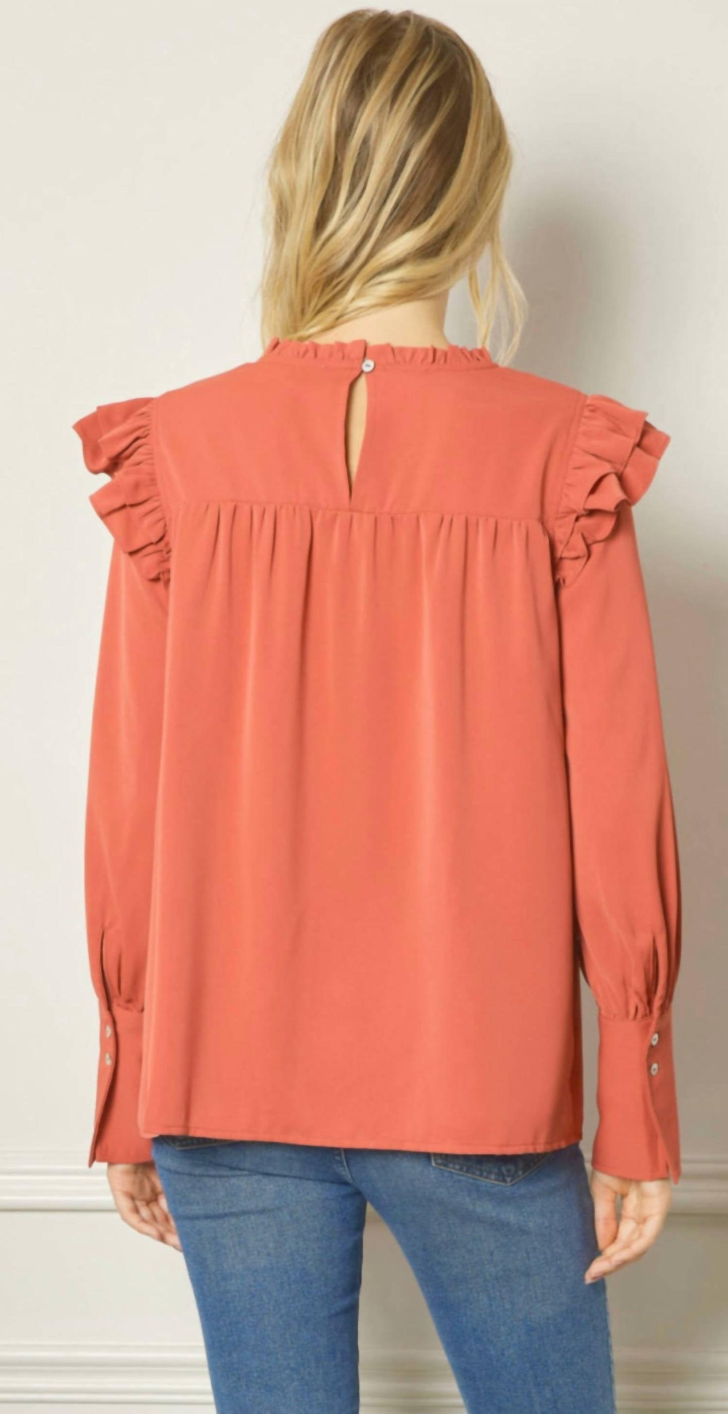 Entro - Pintucked And Pretty Top