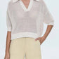 Pistola - Emma Open Knit Short Sleeve Polo