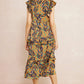 Entro - Ruffled Pocket Printed Dress