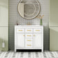 Bathroom Vanity With Sink Combo Set, Modern Bathroom Cabinet With 4 Drawers