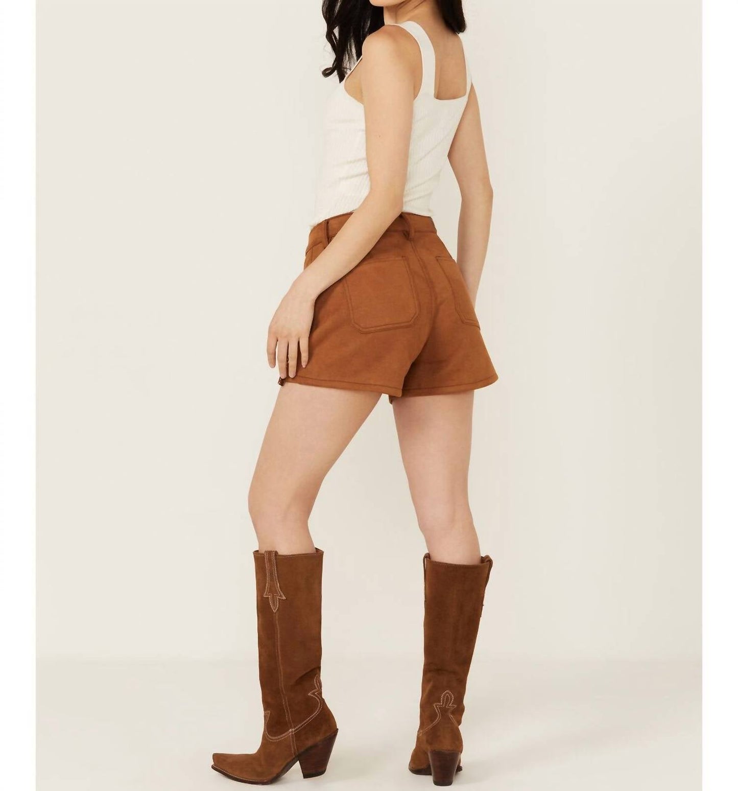 Rock & Roll Cowgirl - Suede Fringe Shorts