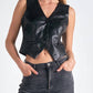 Elan - Faux Leather Vest