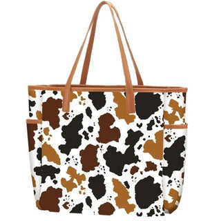 Viv &amp; Lou - Bolsa tote feminina Hayden com estampa de vaca Herd That Cow