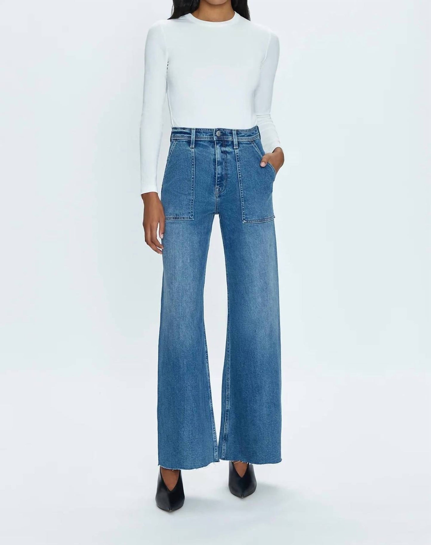 Pistola - Penny Utility High Rise Wide Leg Jeans