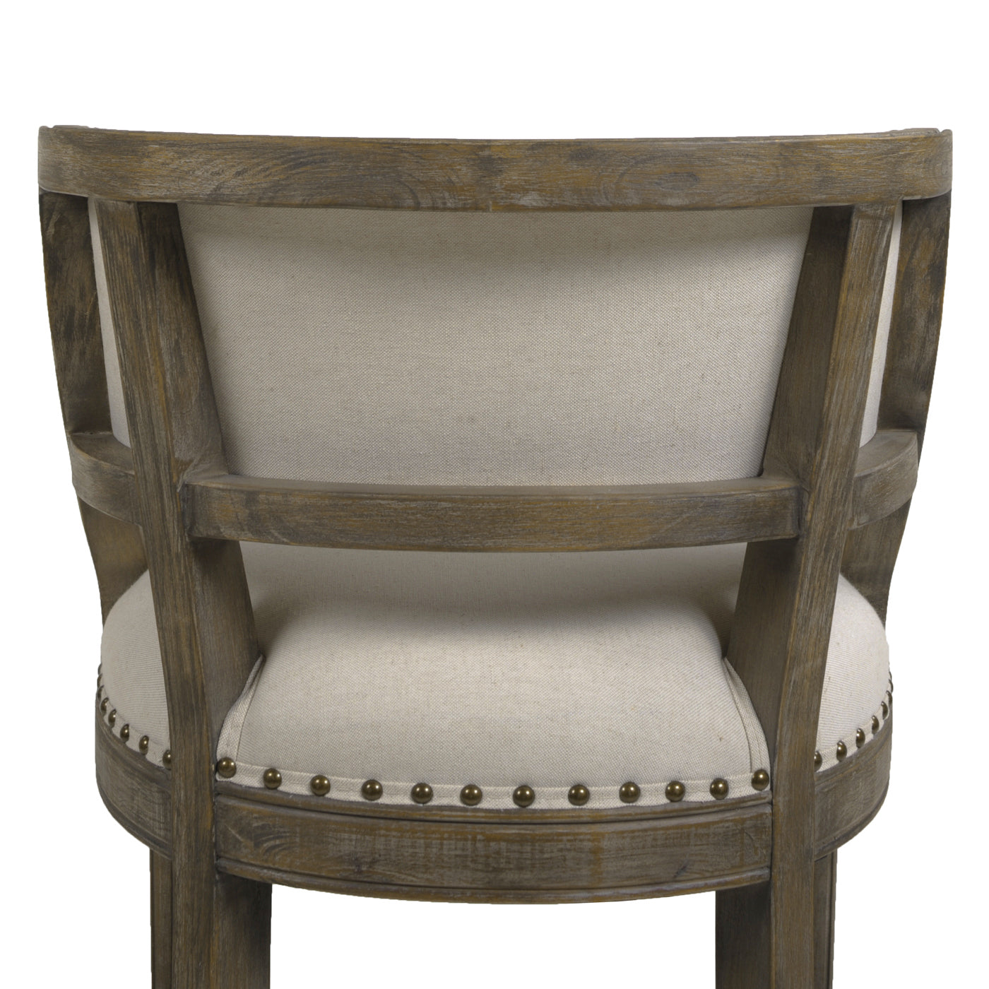 Paris 26.5' Farmhouse Counter Height Bar Stool with Backrest