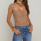 L'Agence - Asuka Shirred Mesh Top
