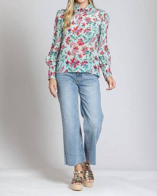 Apny - Blusa com manga bufante e detalhe franzido
