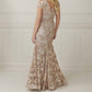 Christina Wu - Sequin Embroidery Long Dress