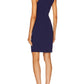 Susana Monaco - Mock Neck Cutout Shoulders Mini Dress