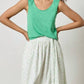 Lilla P - Shirred Strap Tank Top
