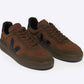 Veja - Men's V-90 Suede Walnut Black Sneakers