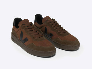 Veja - Tênis Masculino V-90 Suede Walnut Preto