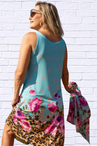 Diva Usa - Denny Midi Shift Sleeveless Dress