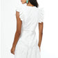 Adelyn Rae - Nisha Cotton Eyelet Embroidered Mini Dress