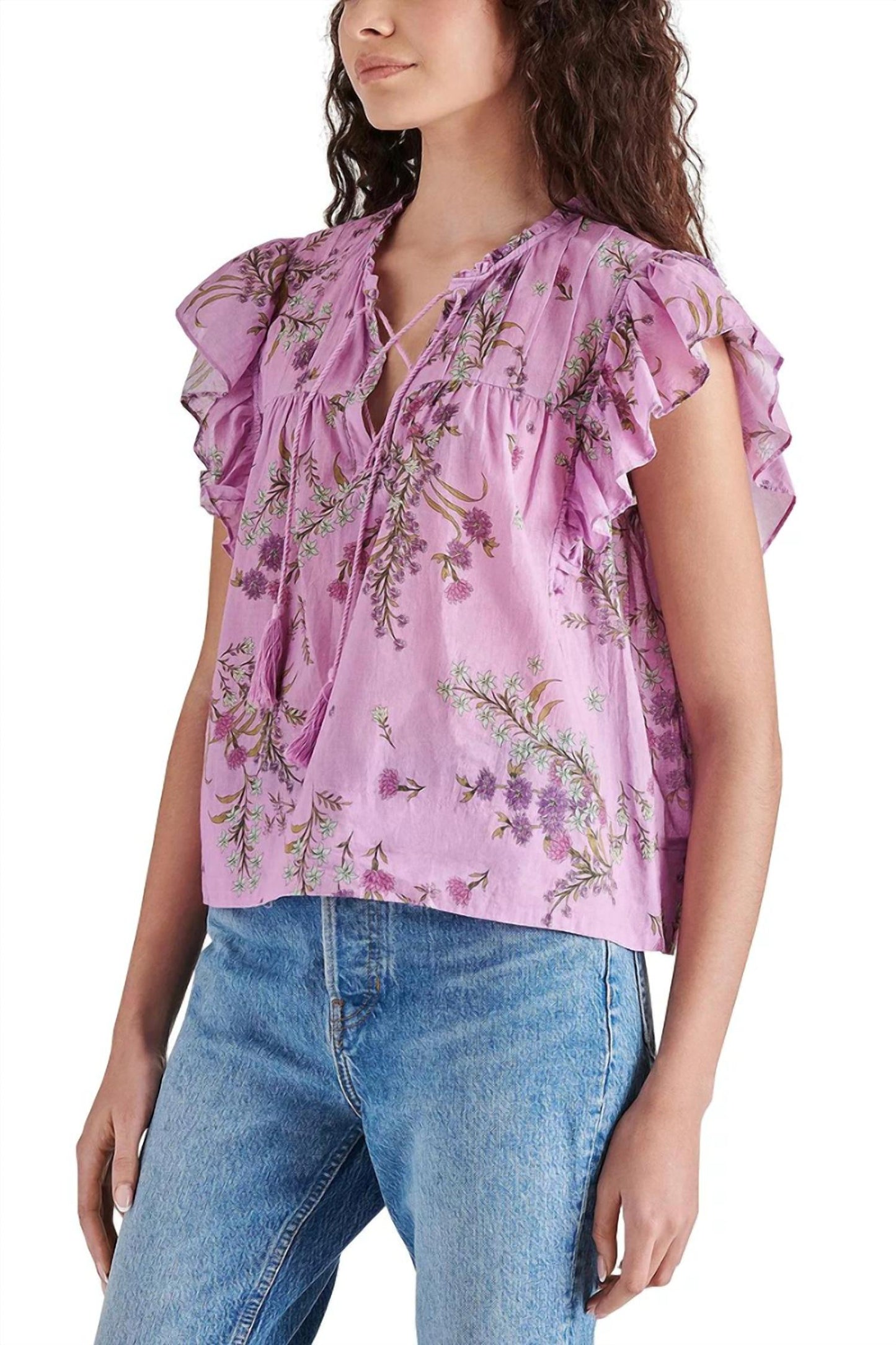 Steve Madden - Bellamy Ruffl Sleeve Top