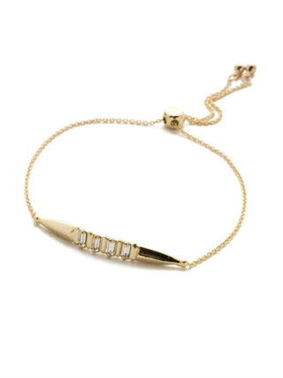 Sorrelli - Pulseira feminina Halcyon Cursory Crystal Slider