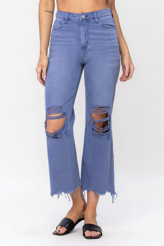 Vervet By Flying Monkey - Calça Jeans Crop Flare Vintage dos Anos 90
