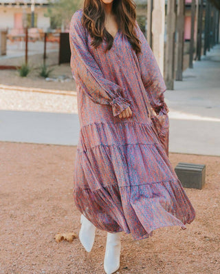 Buddylove - VESTIDO MAXI MANGA LONGA GRETA