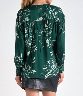 Elan - Blusa de manga comprida com botões