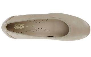 Sas - Salto Pump Feminino Milano Crema Couro