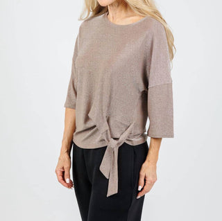 Oui - Women's Lurex Tie Top